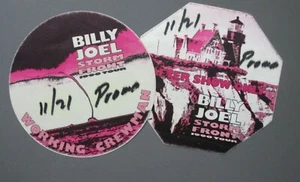 Billy Joel backstage pass satin stickers TWO November 21st, 1990 - T-BIRD ! - Picture 1 of 1