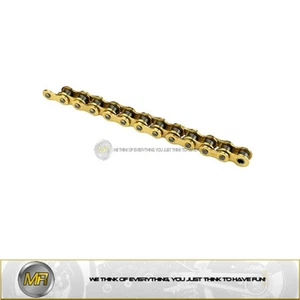 HONDA INNOVA ANF 125 DA 2003 A 2012 CATENA MXR P. 420 - 104 MAGLIE COLORE ORO - Imagen 1 de 1