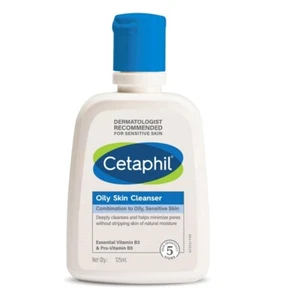 Limpiador facial Cetaphi piel grasa (125 ml), lavado facial diario para grasa y acné - Imagen 1 de 4
