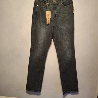 Джинсы Jeanstar размер 12 средняя посадка эластичные прямые штанины вышитые задние карманы - Изображение 1 из 4