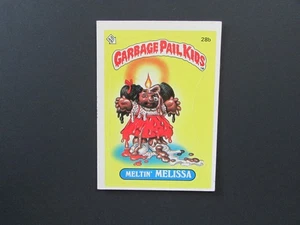 1985 Topps Garbage Pail Kids 1st Series 1 Matte Set Break #28b Meltin' Melissa - Bild 1 von 4