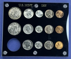 1947 Uncirculated US Mint Set In Capital Holder 14 Coins Total - Picture 1 of 2