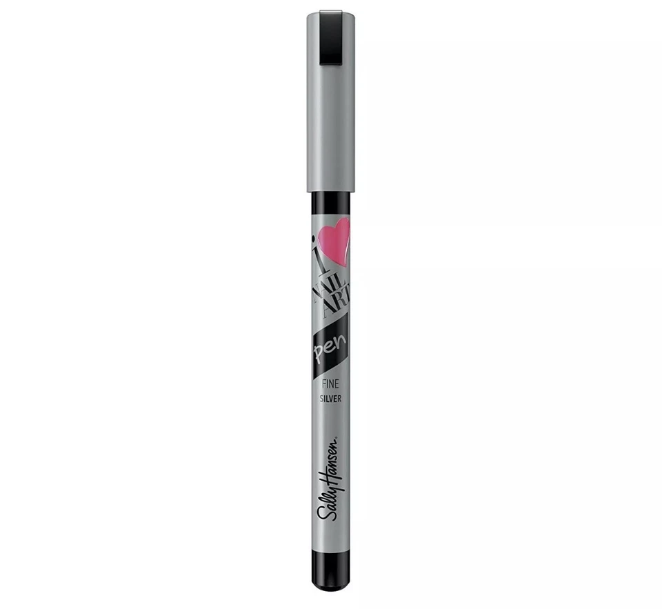 Pluma para arte en uñas Sally Hansen I Heart #420 plata A2 Foto 1 de 1