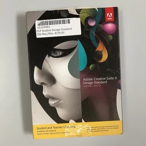 Adobe Creative Suite 6 Design Student and Teacher Windows & Mac w/ Code & Serial - Picture 1 of 5