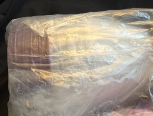 Tupperware Set of 5 Food Storage Refrigerator Clear Containers Purple Seals New - Picture 1 of 1