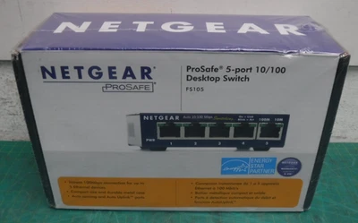 Netgear ProSafe FS105 5‑Port 10/100 Mbps Fast Ethernet Desktop Switch - Image 1 of 4