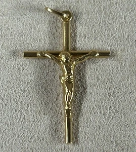 Colgante Cruz Oro Amarillo 18k (750) 0,85 Gramos - Imagen 1 de 4