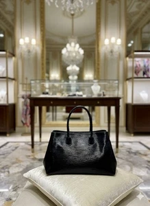 Cartera Tiffany & Fred Paris Estructurada Negra "Epi-Style" Charol - Imagen 1 de 17