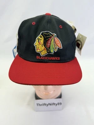 NWTChicago Blackhawk Hat Cap Youth 6.75 Fitted Red NHL Team Vintage Starter Kids - Image 1 of 4