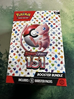 Pokemon Escarlata Violeta 151 Booster Paquete Paquete de 6 Sellado de Fábrica Inglés Foto 1 de 4
