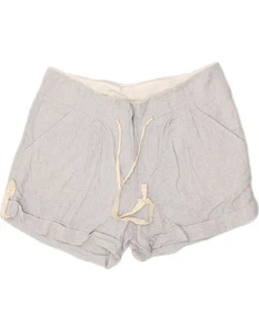 J. CREW Womens Chino Shorts US 4 Small W26 Grey Check Linen BO06 - Picture 1 of 3