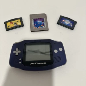Nintendo Game Boy Advance modello AGB-001 con 3 giochi TESTATO FUNZIONANTE - Foto 1 di 10