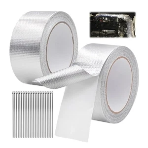 Benda Termica Scarico Marmitta 2 PZ da 5M Auto Motorcycle Tubo Di Scarico - Foto 1 di 7