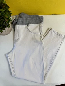 Legging HUE Blanco Súper Suave Talla Mediana Bolsillos Traseros Cordón Cintura - Imagen 1 de 10