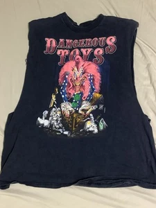 Vintage Dangerous Toys 1989 Sportin A Woody T-Shirt - XL Extra Large CHOPPED - Picture 1 of 6