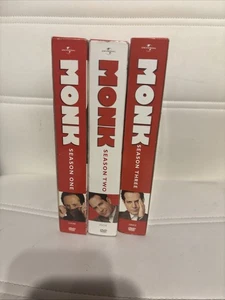Monk Seasons 1-3 DVD Series Set - Picture 1 of 2