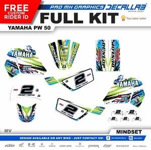 YAMAHA PW50 MOTOCROSS Super Duradero MX Juego de Calcomanías Gráficas Kit de Calcomanías Calcomanías - Imagen 1 de 7