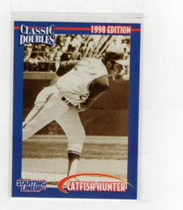 1998 Catfish Hunter Classic Doubles Starting Lineup Card Free Shipping (G571) - Picture 1 of 1