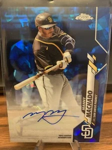 Autógrafo Manny Machado 2020 actualización cromada #padres A-Mm azul automático - Imagen 1 de 1