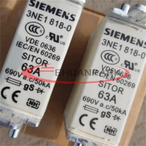 3PCS Siemens 3NE1818-0 Fast Acting 3NE1 818-0 63A 690V Fuse NEW - Bild 1 von 6