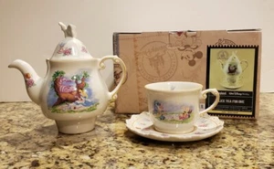 Disney Parks Alice In Wonderland Tea For One Teapot Cup Saucer Stacking Set. NEW - Picture 1 of 18