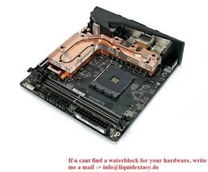 Liquid Extasy Wasserkühler Narrow Line Gigabyte X570i Aorus Pro Wifi Spawa + M2 - Bild 1 von 1