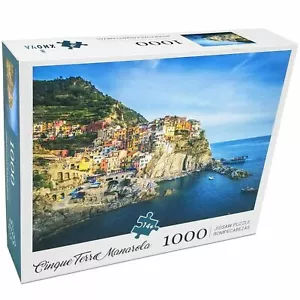 KHOVA 1000 Piece Puzzle - Beautiful Cinque Terre Manarola (27.5in x 19.5in) NEW - Picture 1 of 4