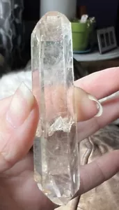 Double Terminated Lemurian Super Clear Lemurian Seed Crystal Rare DT lustrous - Picture 1 of 10