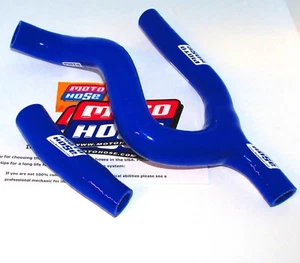 HUSQVARNA FC250 2019 - 2022 MOTO HOSE SILICONE Y RADIATOR HOSE BLUE 23-621YB - Picture 1 of 5