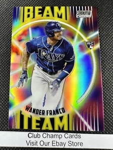 2022 #BT-14 Wander Franco Topps Stadium Club Chrome Baseball Beam Team Rays RC - Foto 1 di 2