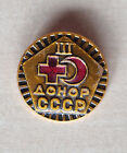 Vintage RED CROSS HALF MOON Soviet Union Russia CCCP brooch pin badge