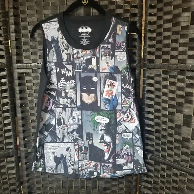 Camiseta sin mangas Batman, ajuste acampanado, mujer talla L [B23] Foto 1 de 4