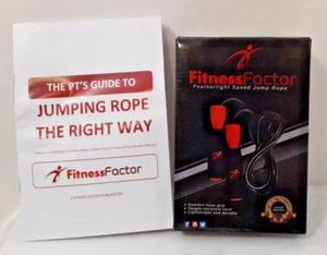 Fitness Factor Featherlight Speed Jump Rope + Carrying Pouch NIB - Picture 1 of 4