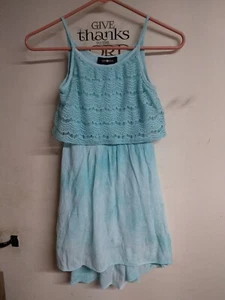Amy Byer Light Blue Sleeveless Dress Big Girls Size 10 - Picture 1 of 5