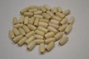 500 PCS COFFEE BROWN BONE HAIR PIPE CHOKER BEADS PENDANTS 1/2" #T-2301 - Picture 1 of 1