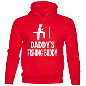 Papá Amigo de Pesca Divertido Sudadera con Capucha de Pesca Niño Niña Regalo de Cumpleaños  - Imagen 1 de 7