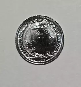2020 GB 1/10 oz .9995 Fine Platinum Britannia Coin Queen Elizabeth II Effigy BU - Picture 1 of 2