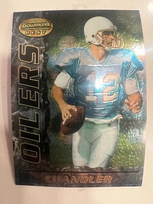 1995 Bowman's Best - Chris Chandler ( Houston Oilers ) #42 - Image 1 of 2