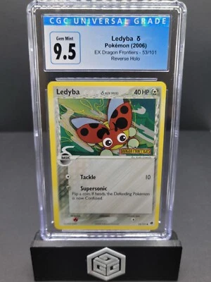 Ex Dragon Frontiers Ledyba Reverse Holo #53/101 CGC 9.5 Gem Mint PSA - Image 1 of 2