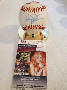 DAVEY JOHNSON signed logo baseball JSA COA METS NATIONALS ORIOLES - Picture 1 of 6