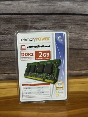 2GB DDR2 Laptop Memory Centon DDR2-667/533/400 New Sealed - Image 1 of 2