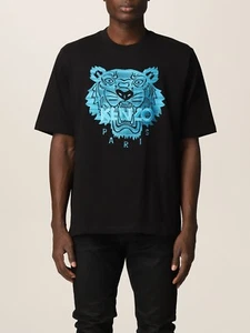 Kenzo L36424 Mens Black Tiger-Logo T-Shirt Size XL - Picture 1 of 3