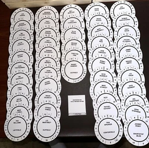 All-Time Greatest Hitters RED SOX Cadaco All-Star Baseball (50 PRE-CUT Discs) - Picture 1 of 2