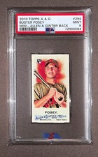 2010 Allen & Ginter #294 Buster Posey RC PSA 9 Mini Allen & Ginter Back Rare