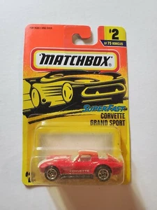 Vintage 1996 Matchbox Superfast #2 rot Corvette Grand Sport neu in Verpackung - Bild 1 von 2