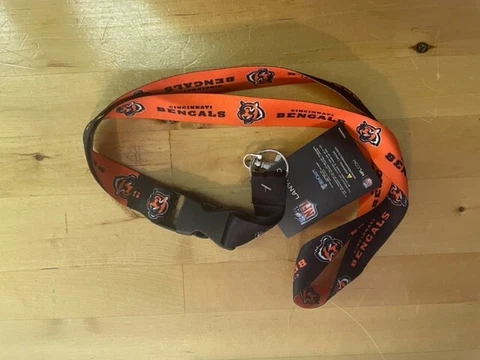 Cincinnati Bengals NFL Lanyard Key ID Holder WINCRAFT Licensed Product Cover