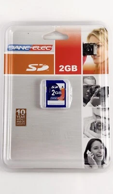 NOS SEALED Dane Elec 2Gb SD Memory Card  - Image 1 of 4