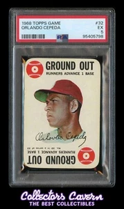 1968 Topps Game #32 Orlando Cepeda PSA 5 (EX) - Picture 1 of 2