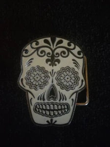 sugar skull belt buckle - Picture 1 of 2