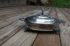 Vintage Silver Plate Chafing Dish - VINTAGE - RARE - 15" Handle to Handle 